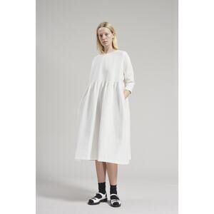 Rachel Comey Oust Dress Italian Foam Jacquard Gathered Empire Waist Size XS/S